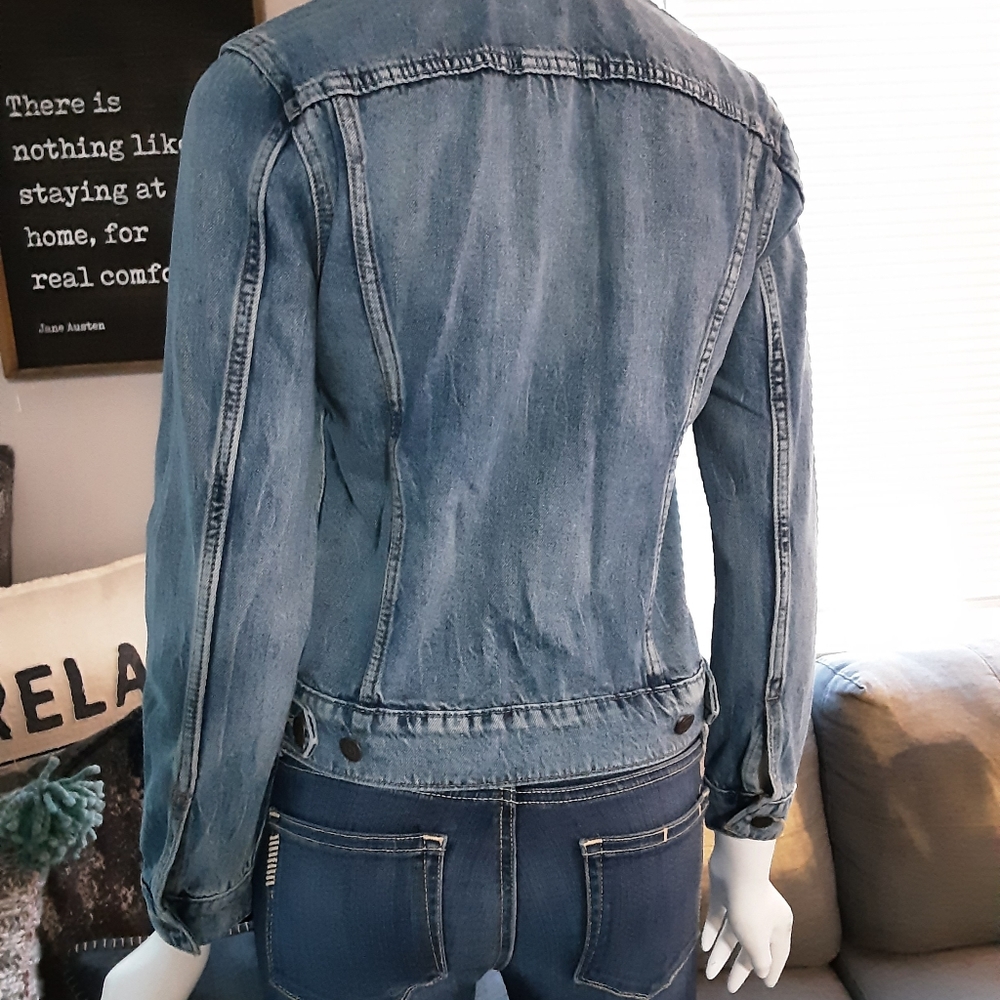 Lucky Brand jean jacket size exrtra small womens - Picture 7 of 11